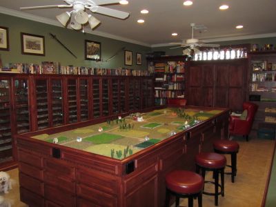 The War Room is in one of our member's residence. But don't let that deter you from checking us out. While it may seem a bit intimidating at first, the club is very welcoming to new players and we'll be happy to have you join in.

